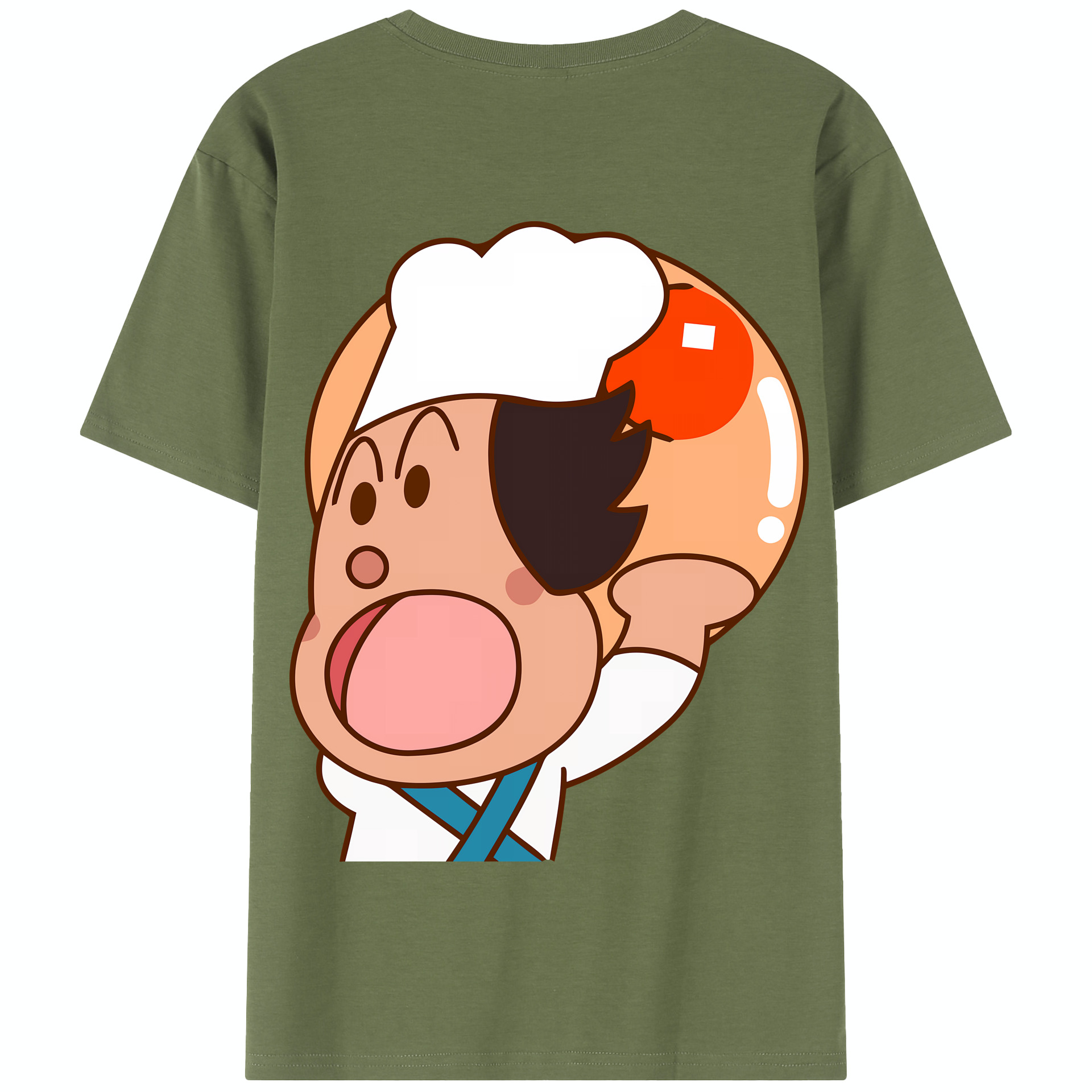（画像用） アンパンマン Anpanman 綿100％半袖Tシャツ（背面プリント）